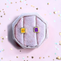 Peanut Butter & Jelly Screwback Stud Earrings