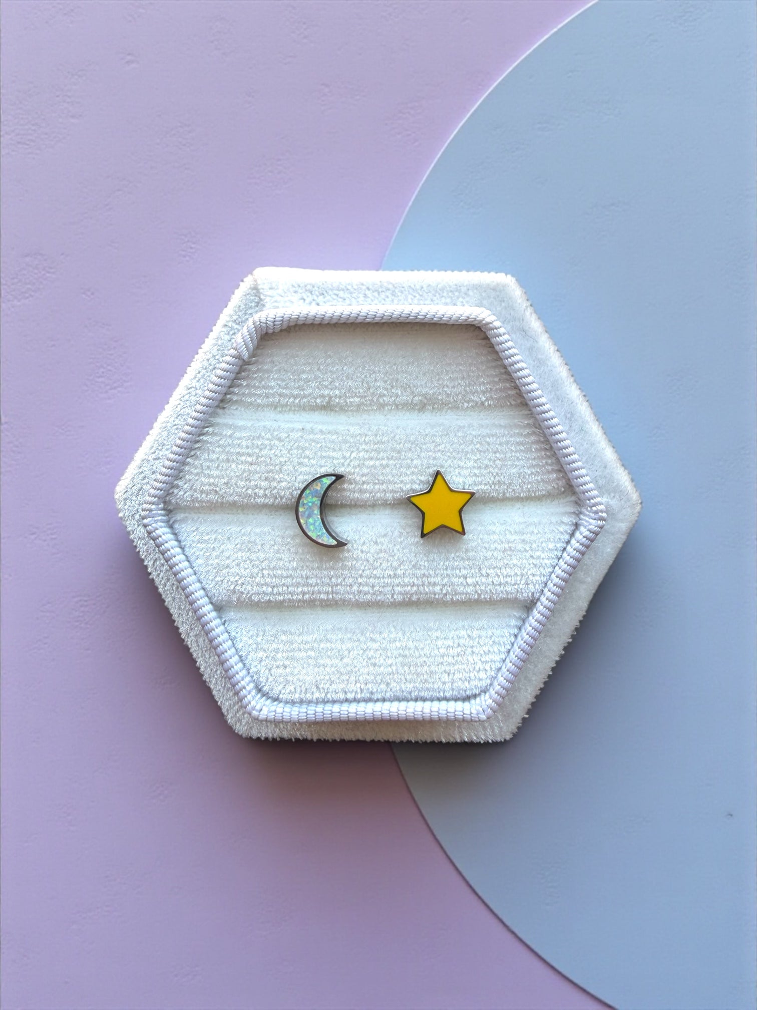 Moon & Star Set Screwback Studs