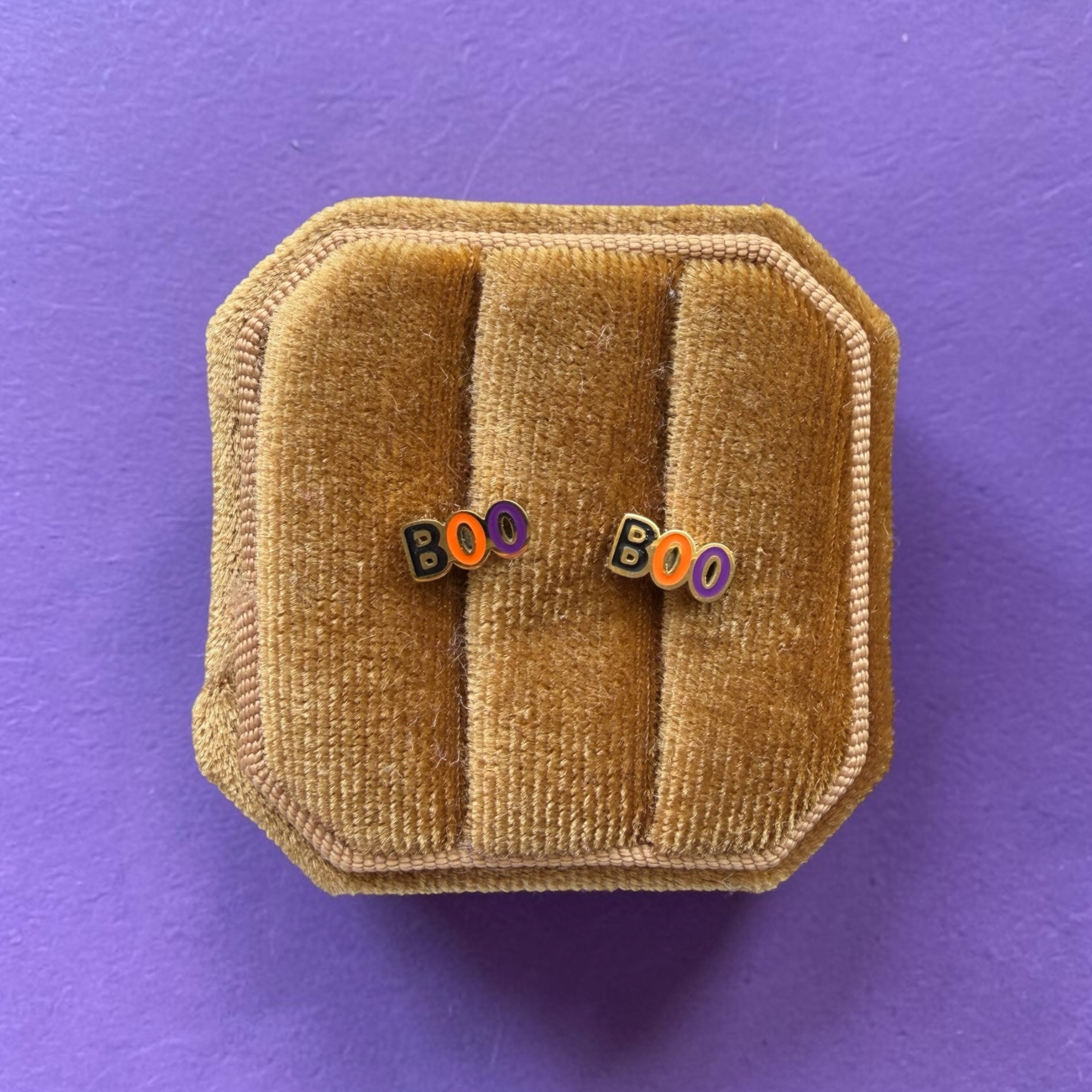 Colorful Boo Screwback Stud Earrings