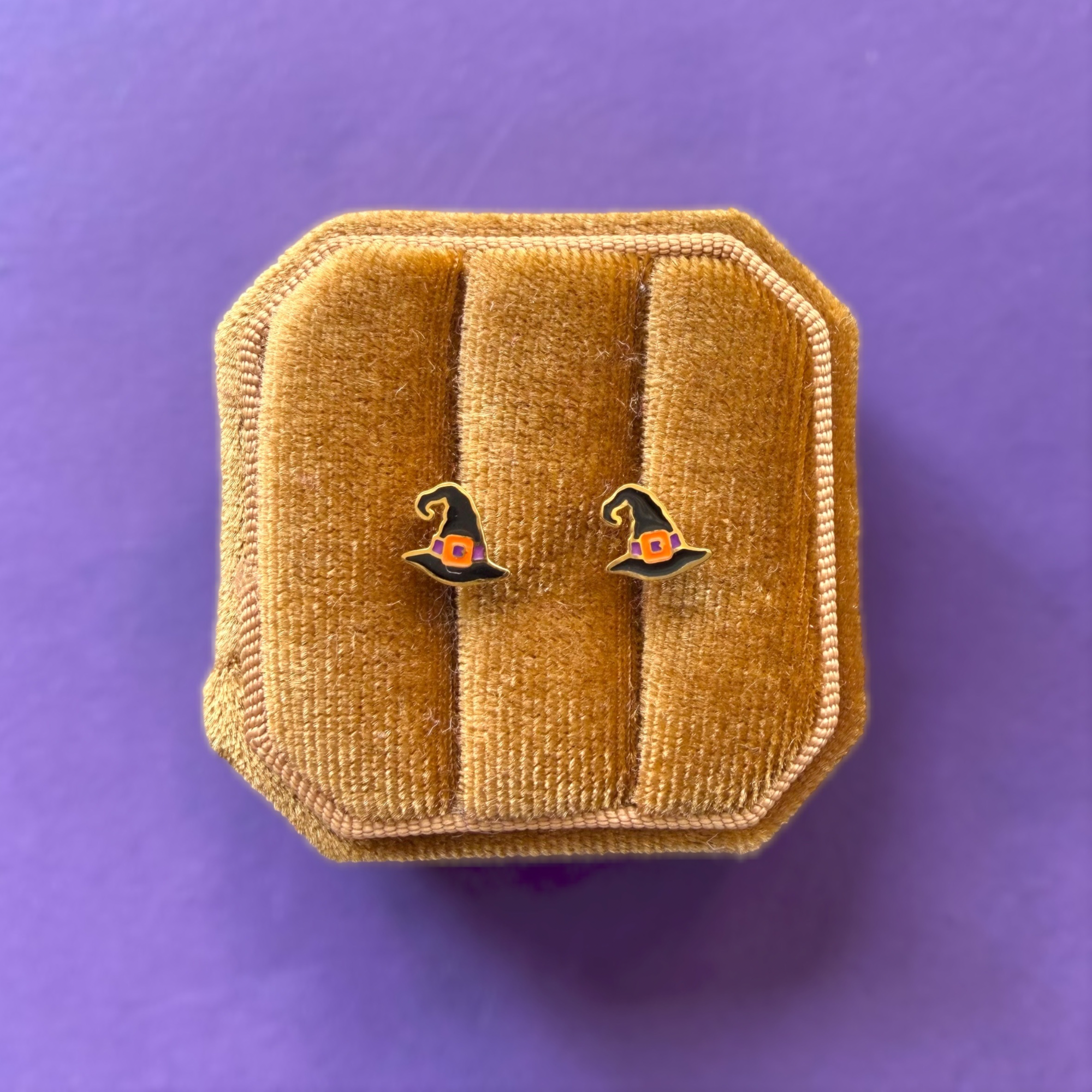 Witch Hat Screwback Stud Earrings