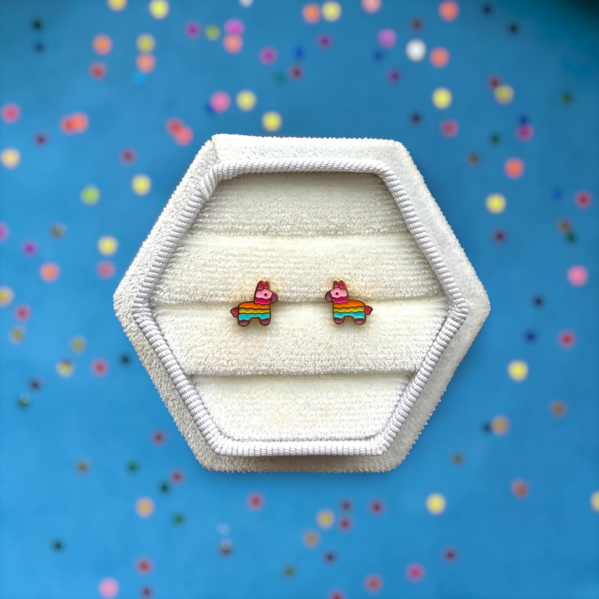 Piñata Screwback Stud Earrings