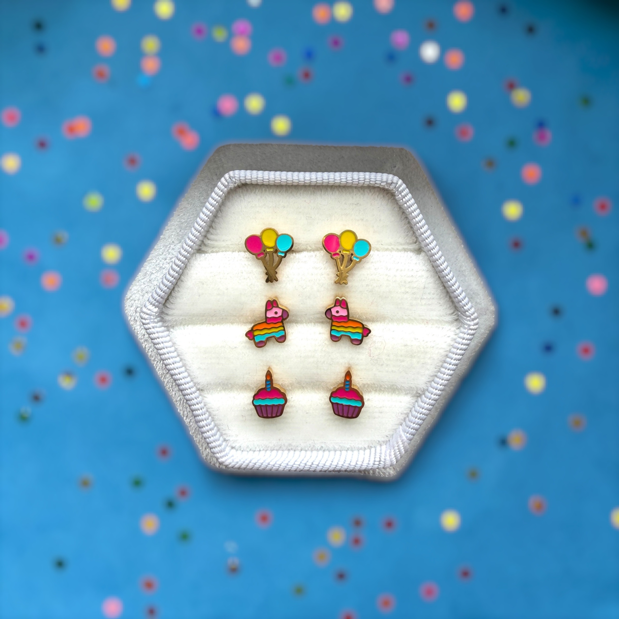 Birthday Collection Screwback Stud Earrings